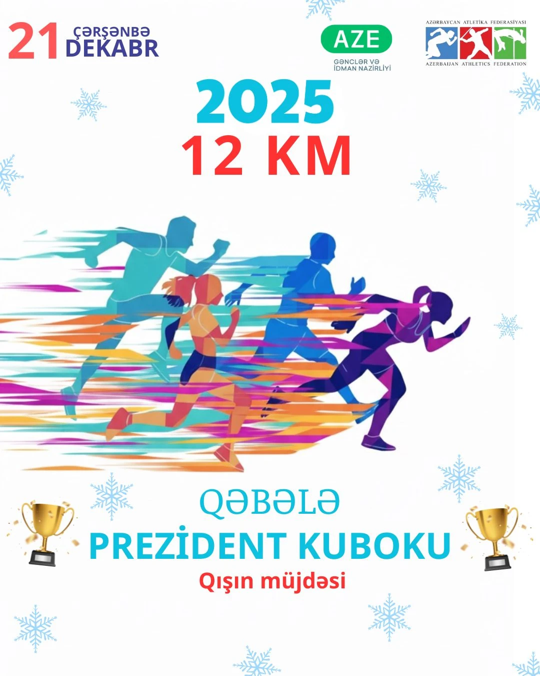 Prezident kuboku uğrunda Qışın müjdəsi 12 km qaçış yarışı