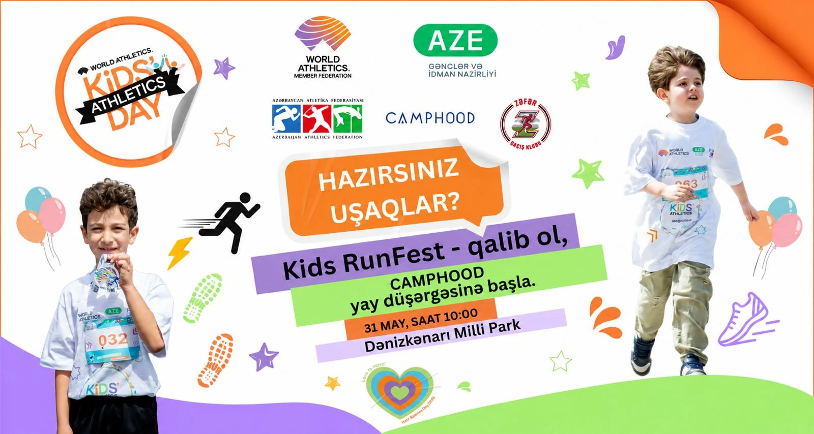 Kids atletics run